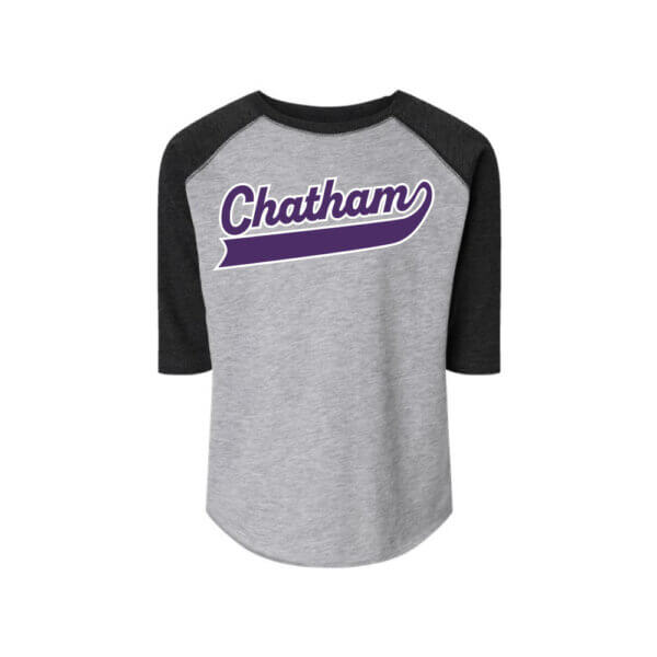 Toddler Baseball Jersey Three-Quarter Sleeve Tee | Chatham Script