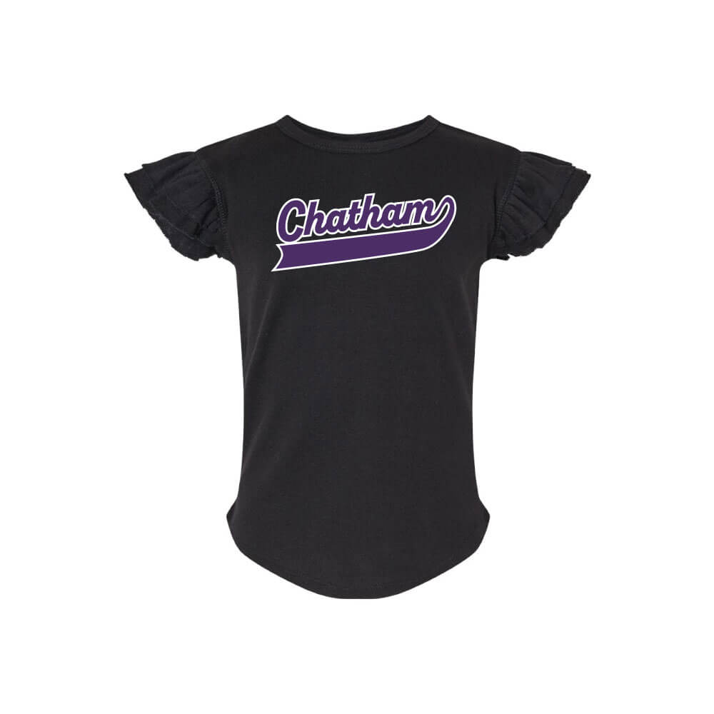 Toddler Flutter Sleeve Tee | Chatham Script