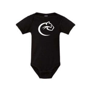 4424-Black-Cougar Infant Fine Jersey Bodysuit | Cougar