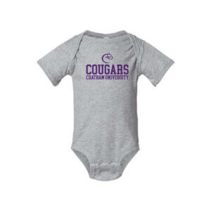 4424-Heather-CougarsChathamU Infant Fine Jersey Bodysuit | Cougars Chatham University