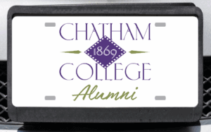 Front License Plate | Chatham College Alumni