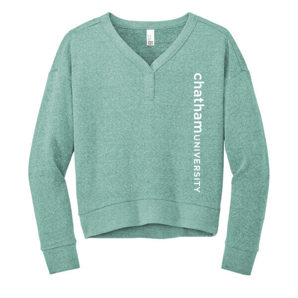 District Women's Perfect Tri Fleece V-Neck Sweatshirt | Chatham University