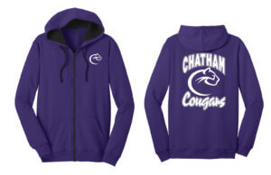 Full-Zip Hoodie| Cougar - Chatham Cougars