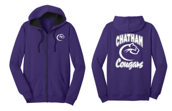 Full-Zip Hoodie| Cougar - Chatham Cougars