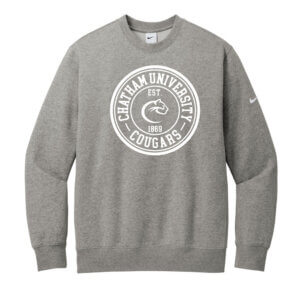 Nike Club Fleece Sleeve Swoosh Crew | Chatham Cougars Faux Seal