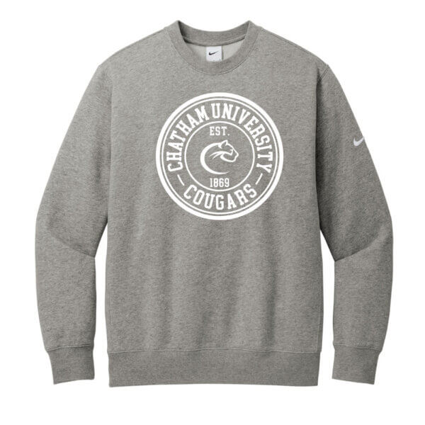 Nike Club Fleece Sleeve Swoosh Crew | Chatham Cougars Faux Seal