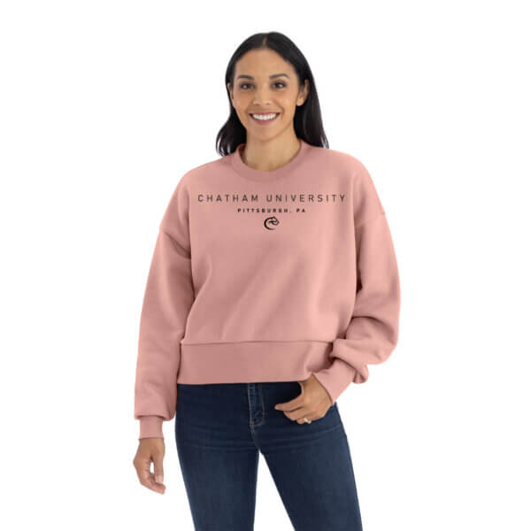 Next Level Apparel Women's Heavyweight Sweatshirt | Chatham University Pittsburgh